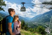 Funivia di Riolagundo per il Monte Tramontana di Parcines, Sudtirolo